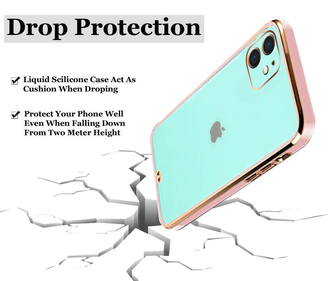 Electro Silicone Series Back cover Case For iphone 12 Mini - Pink