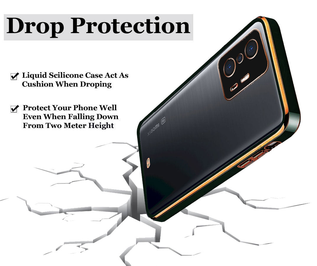 Electro Silicone Series Back cover Case For Xiaomi 11T Pro 5G - Black