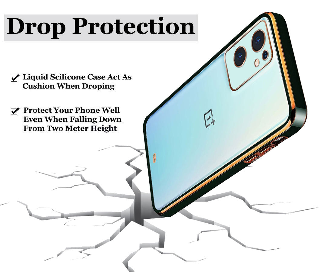 Electro Silicone Series Back cover Case For  OnePlus Nord 2 5G - Black