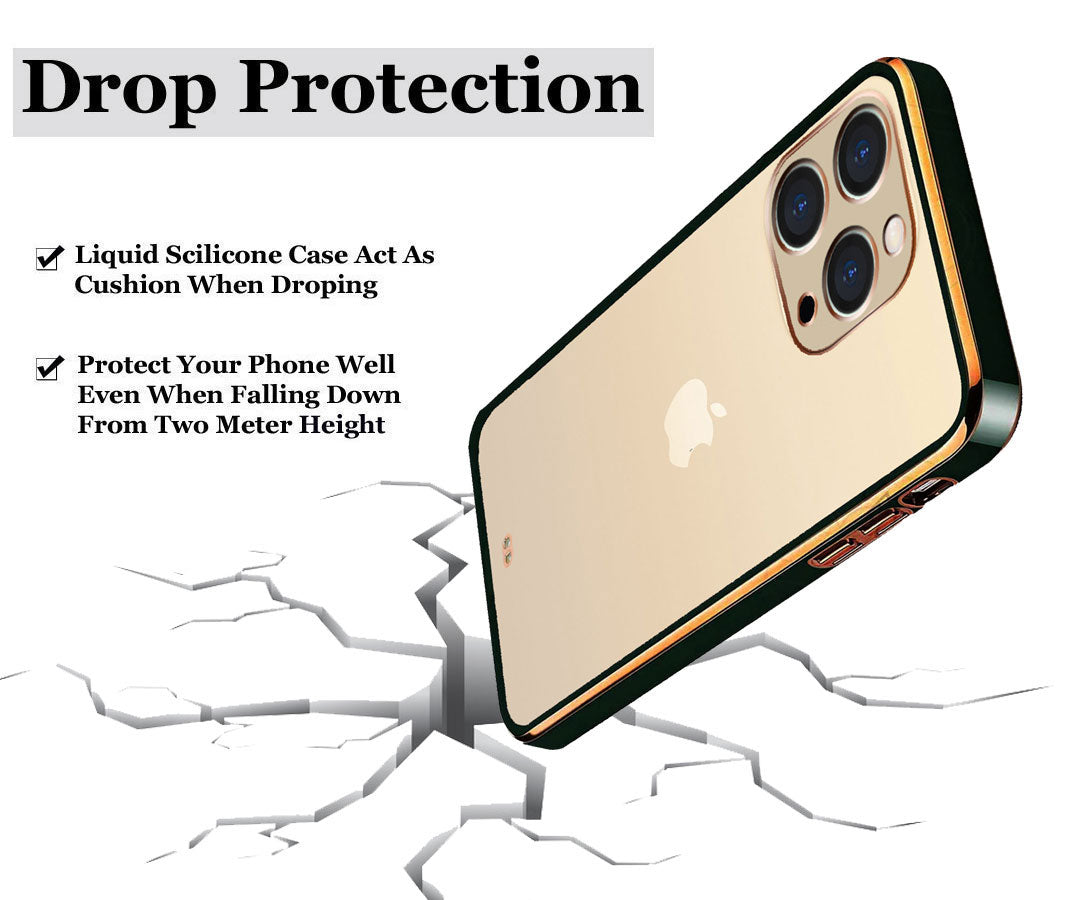 Electro Silicone Series Back cover Case For iphone 11 Pro - Black