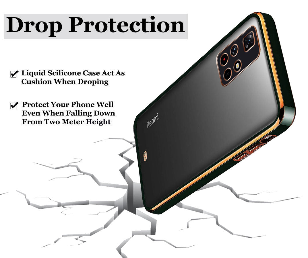 Electro Silicone Series Back cover Case For Mi Redmi Note 11T 5G / Poco M4 Pro 5G - Black