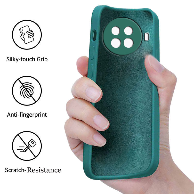 Xiaomi Mi 10i 5G Liquid Silicone Back Cover Case With TPU & Matte Finish - Green