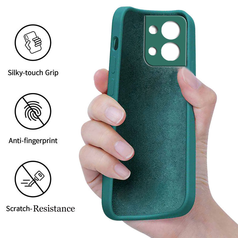 Oppo Reno 8 5G Liquid Silicone Back Cover Case With TPU & Matte Finish - Green