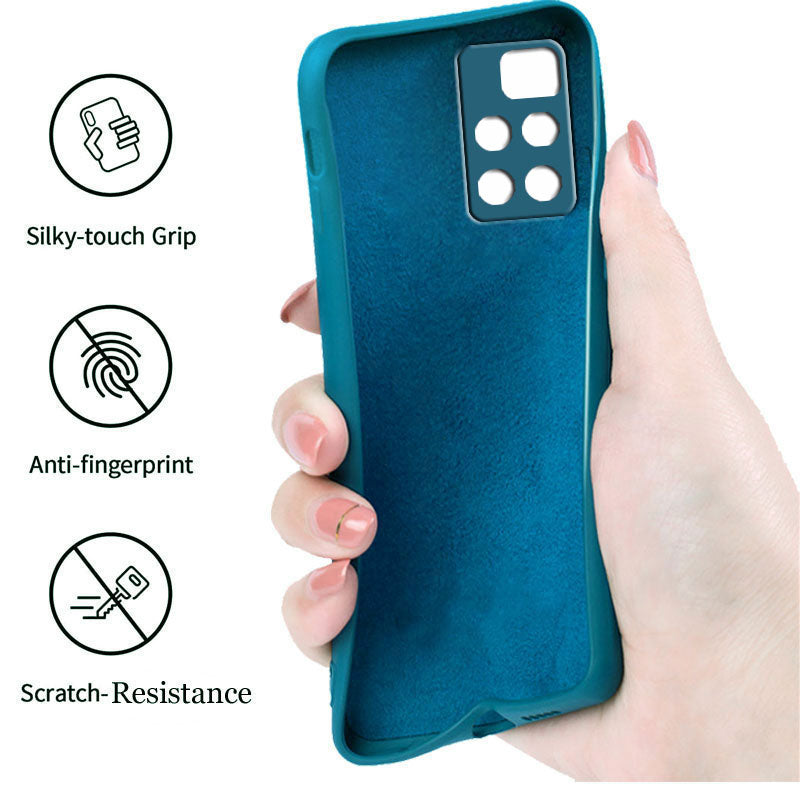 Xiaomi 11i 5G Liquid Silicone Back Cover Case With TPU & Matte Finish - Blue