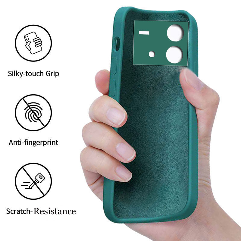 iQOO Neo 6 5G Liquid Silicone Back Cover Case With TPU & Matte Finish - Green