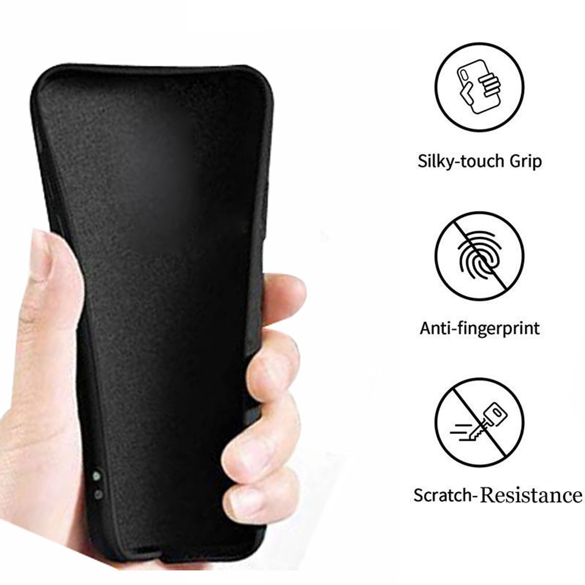 Mi Redmi K20 / K20 Pro Liquid Silicone Back Cover Case With TPU & Matte Finish - Black