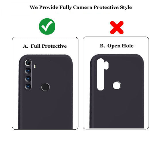 Realme 5 Pro Liquid Silicone Back Cover Case With TPU & Matte Finish - Black