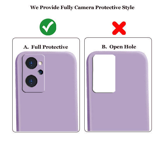 Realme 9i Liquid Silicone Back Cover Case With TPU & Matte Finish - Purple