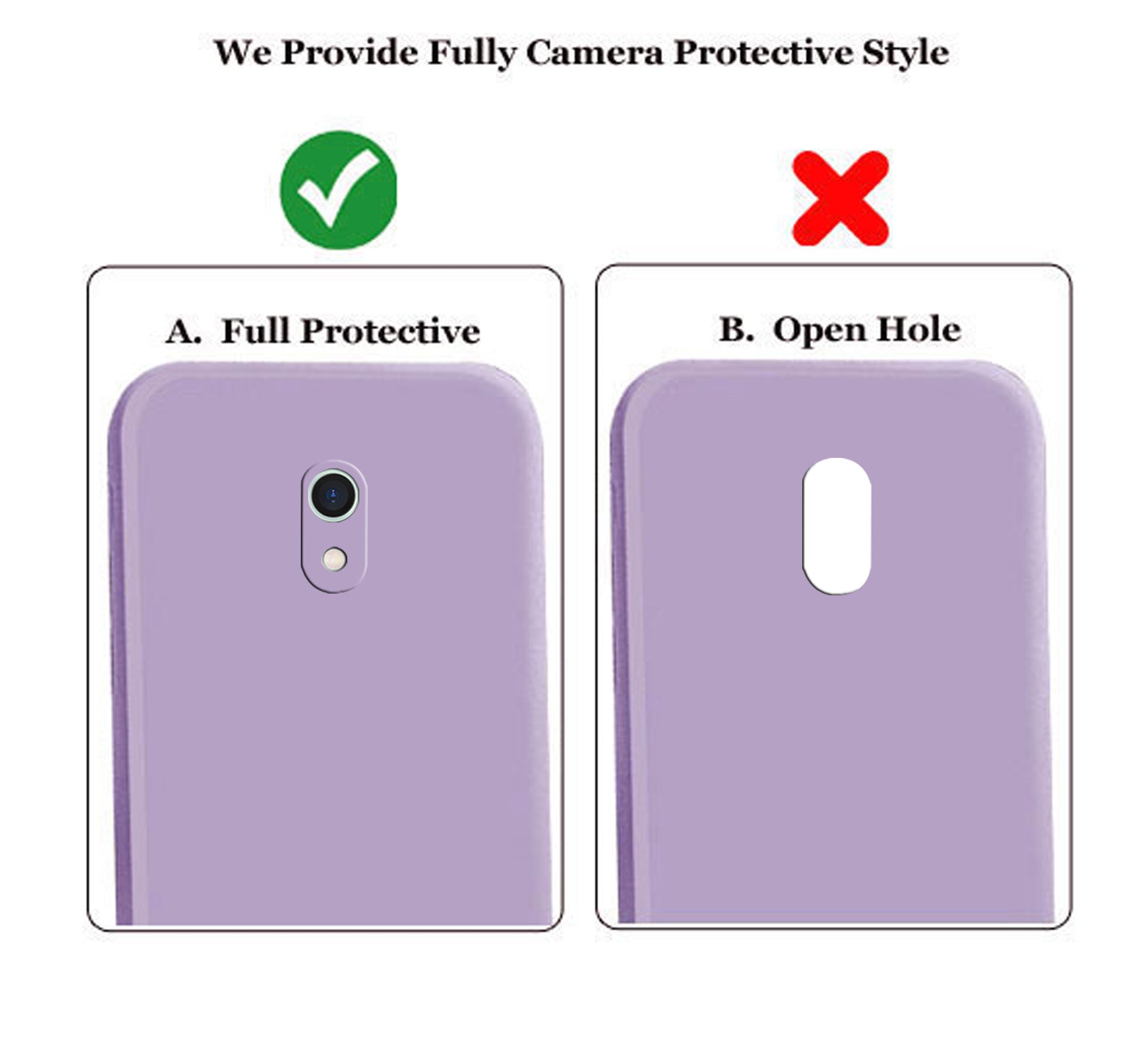 Redmi 8a Liquid Silicone Back Cover Case With TPU & Matte Finish - Purple