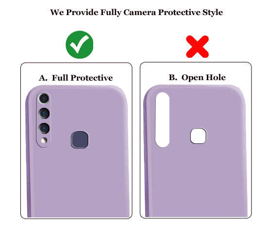Vivo Z1 Pro Liquid Silicone Back Cover Case With TPU & Matte Finish - Purple