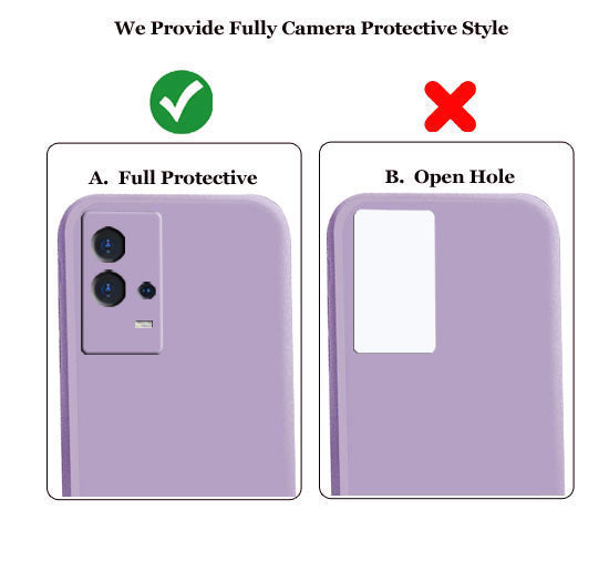 IQOO9 5G Liquid Silicone Back Cover Case With TPU & Matte Finish - Purple