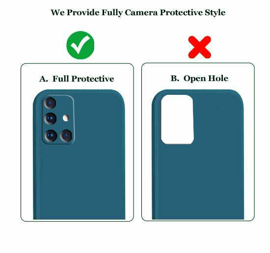 Samsung M51 Liquid Silicone Back Cover Case With TPU & Matte Finish - Blue