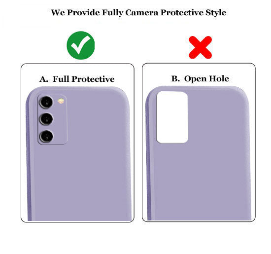 Oppo A53s Liquid Silicone Back Cover Case With TPU & Matte Finish - Purple