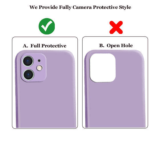 Liquid TPU Silicone Matte Back Cover Case For iphone 11 - Purple