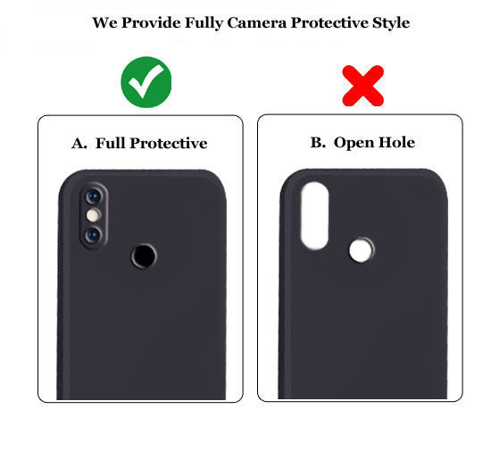 Redmi Note 5 Pro Liquid Silicone Back Cover Case With TPU & Matte Finish - Black
