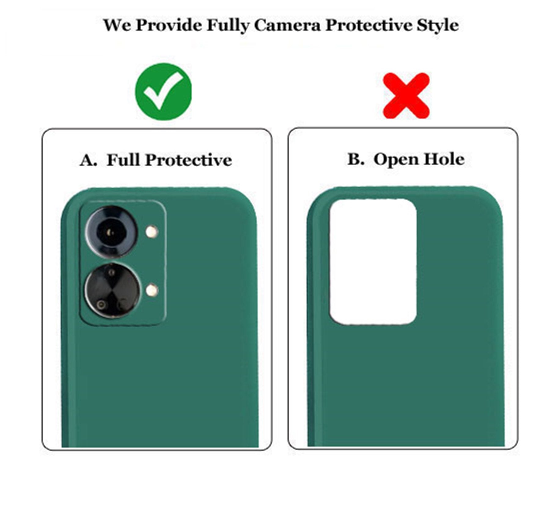 OnePlus Nord 2T 5G Liquid Silicone Back Cover Case With TPU & Matte Finish - Green
