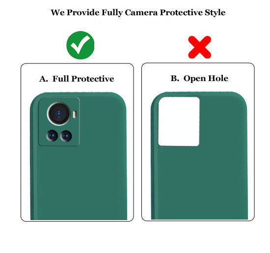 OnePlus 10R 5G Liquid Silicone Back Cover Case With TPU & Matte Finish - Green