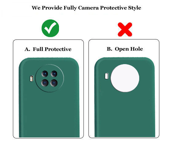 Xiaomi Mi 10i 5G Liquid Silicone Back Cover Case With TPU & Matte Finish - Green