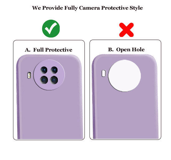 Xiaomi Mi 10i 5G Liquid Silicone Back Cover Case With TPU & Matte Finish - Purple