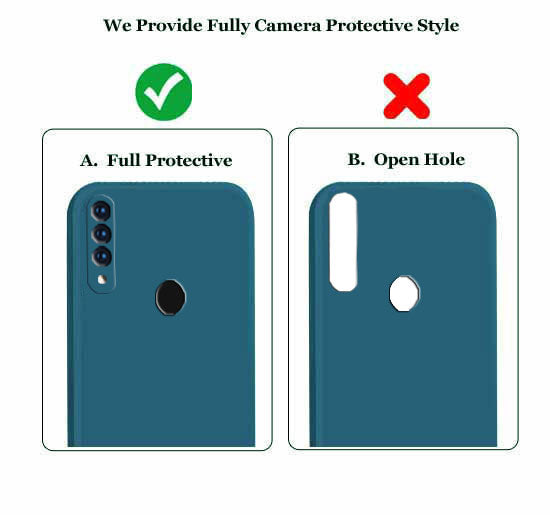 Oppo A31 Liquid Silicone Back Cover Case With TPU & Matte Finish - Blue