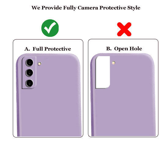 Samsung Galaxy S21 FE 5G Liquid Silicone Back Cover Case With TPU & Matte Finish - Purple