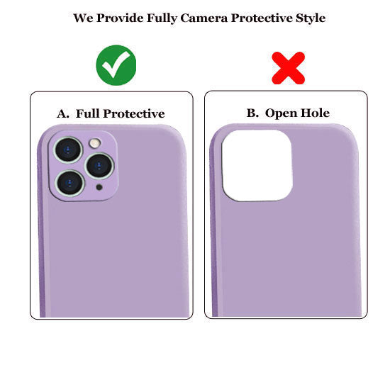iPhone 11 Pro Liquid Silicone Back Cover Case With TPU & Matte Finish - Purple