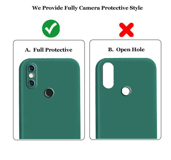 Redmi Note 5 Pro Liquid Silicone Back Cover Case With TPU & Matte Finish -  Green