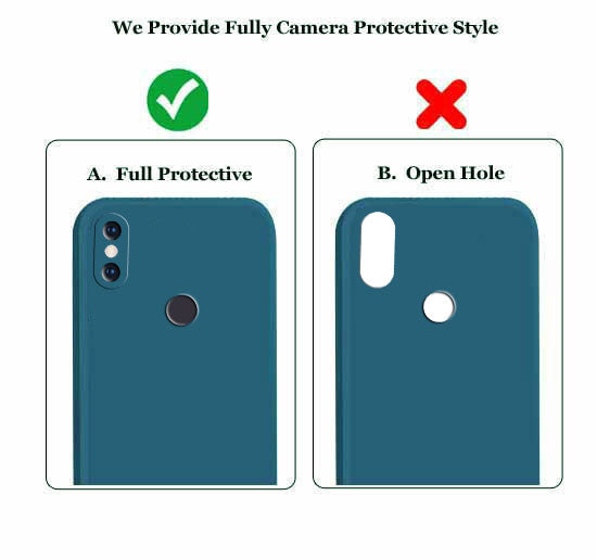 Redmi Note 6 Liquid Silicone Back Cover Case With TPU & Matte Finish - Blue