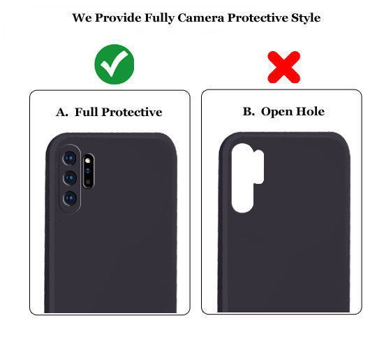 Samsung Galaxy Note 10 Plus Liquid Silicone Back Cover Case With TPU & Matte Finish - Black