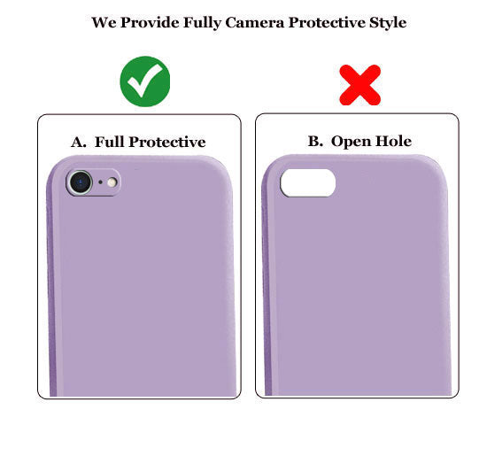 iphone 6 / 6s  Liquid Silicone Back Cover Case With TPU & Matte Finish - Purple