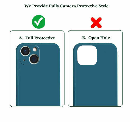 Iphone 13 Mini Liquid Silicone Back Cover Case With TPU & Matte Finish - Blue