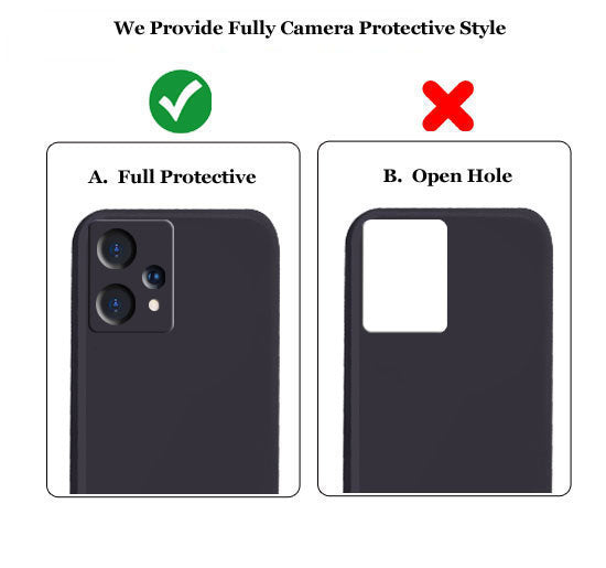 Realme 9 Pro Plus Liquid Silicone Back Cover Case With TPU & Matte Finish -  Black