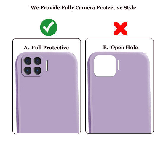 Oppo F17 Pro Liquid Silicone Back Cover Case With TPU & Matte Finish - Purple