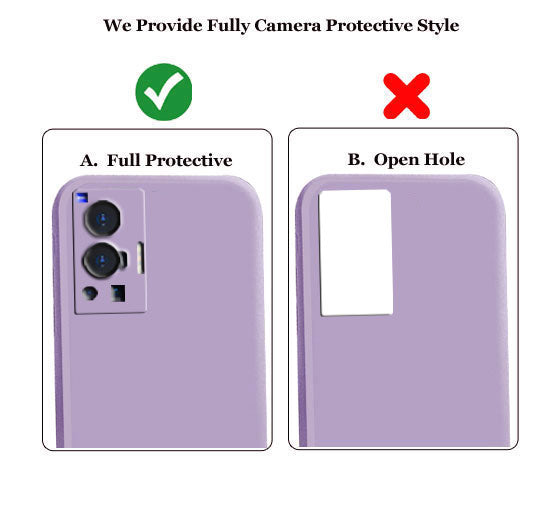 Vivo X70 Pro Liquid Silicone Back Cover Case With TPU & Matte Finish - Purple
