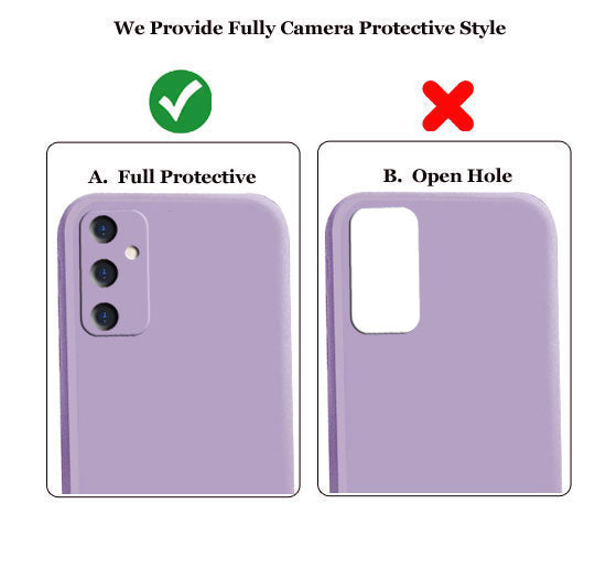 Samsung F23 Liquid Silicone Back Cover Case With TPU & Matte Finish - Purple