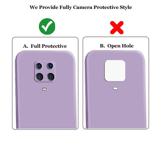 Liquid TPU Silicone Matte Back Cover Case For Redmi Note 9 Pro / Pro Max - Purple