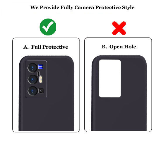 Vivo X70 Pro Plus Liquid Silicone Back Cover Case With TPU & Matte Finish - Black