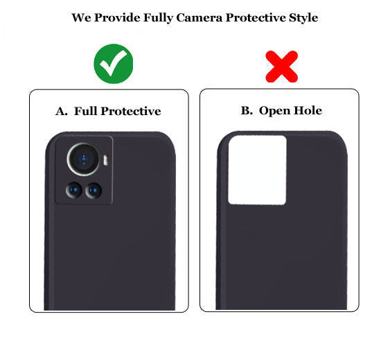 OnePlus 10R 5G Liquid Silicone Back Cover Case With TPU & Matte Finish - Black