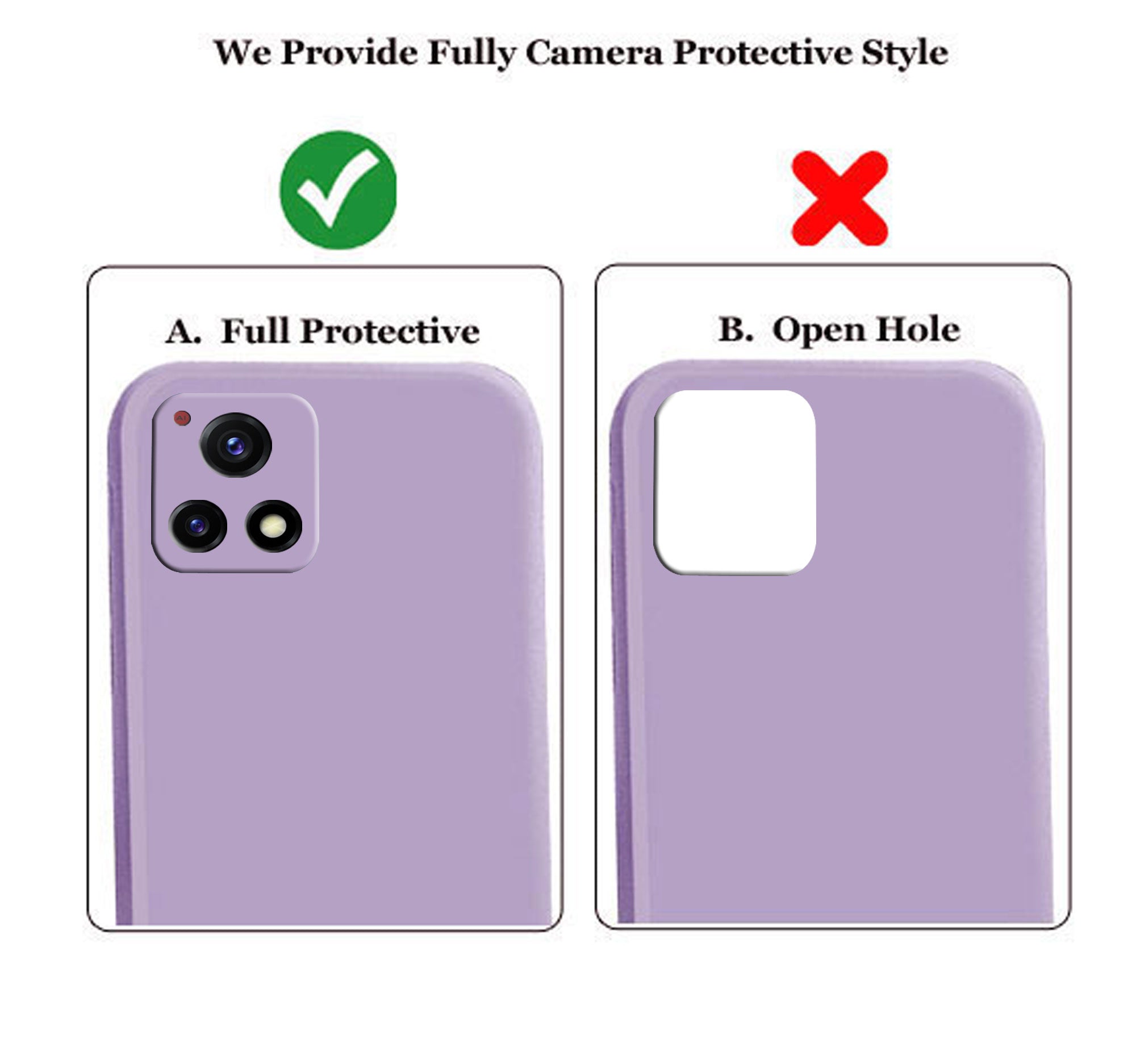 Vivo Y72 5g Liquid Silicone Back Cover Case With TPU & Matte Finish - Purple