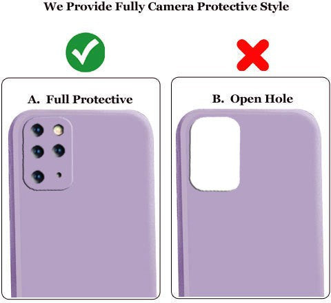 Samsung S20 Plus Liquid Silicone Back Cover Case With TPU & Matte Finish - Purple