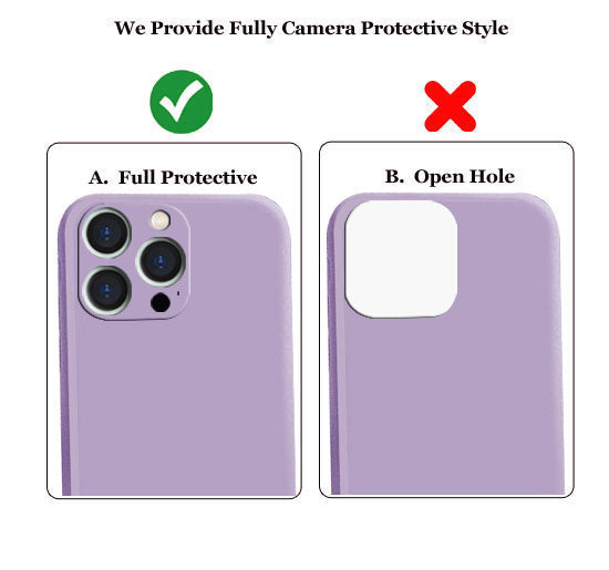 Iphone 13 Pro Liquid Silicone Back Cover Case With TPU & Matte Finish - Purple