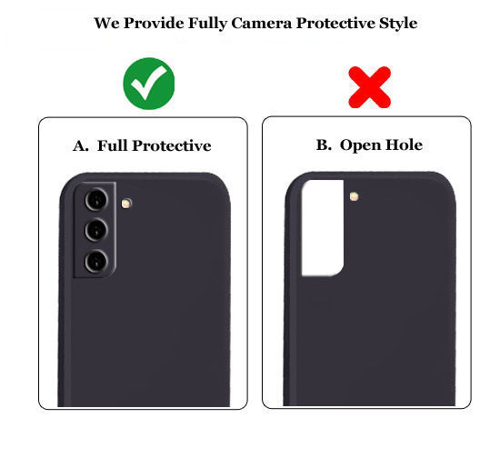 Samsung Galaxy S21 FE 5G Liquid Silicone Back Cover Case With TPU & Matte Finish - Black