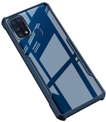ShockProof Transparent Silicone Back cover For Oppo A53-Blue