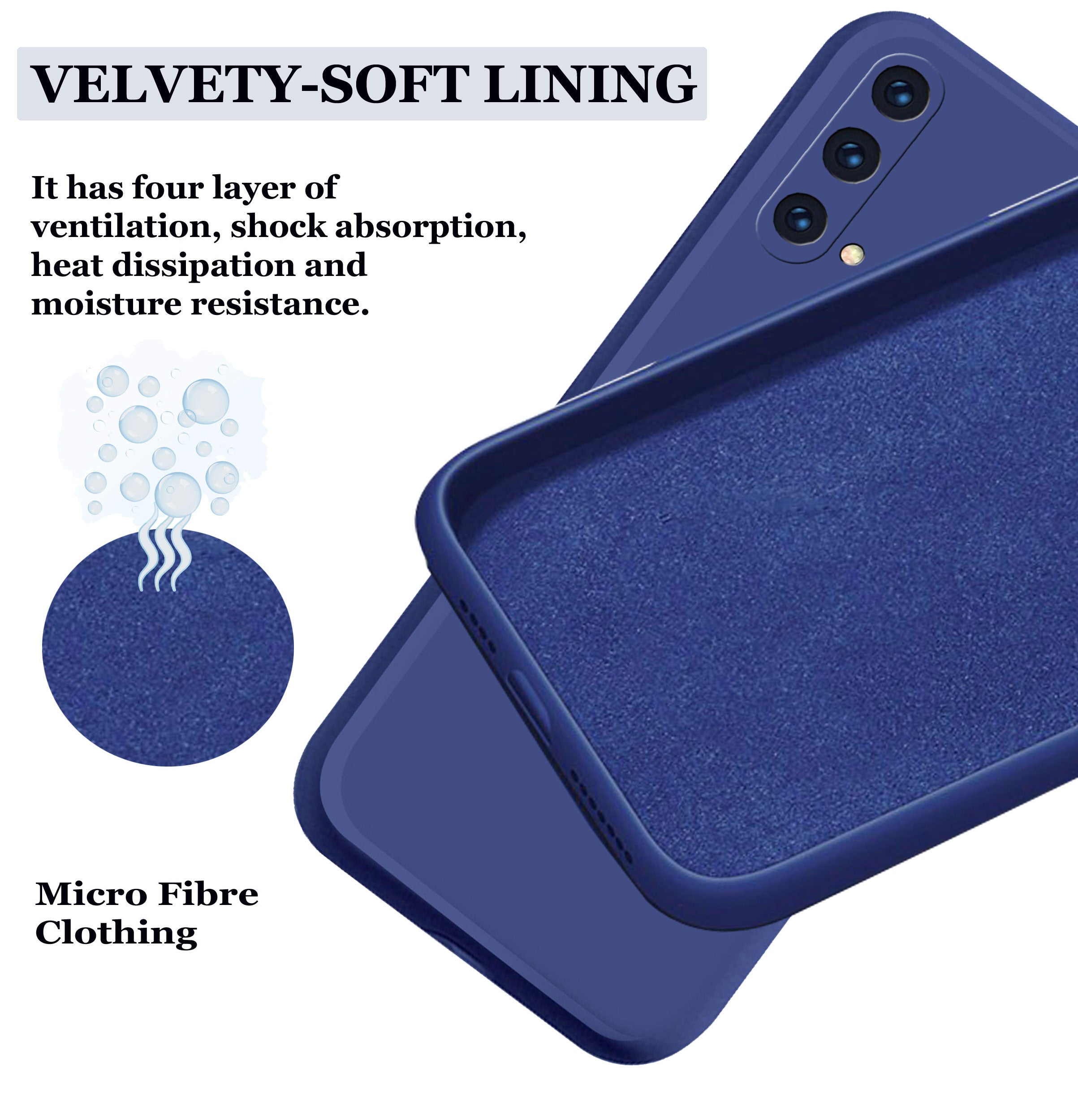 Oneplus Nord CE 5g Liquid Silicone Back Cover Case With TPU & Matte Finish - Blue