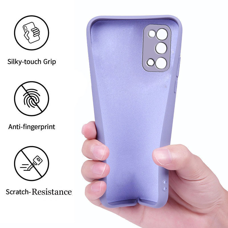 Realme 7 Pro Liquid Silicone Back Cover Case With TPU & Matte Finish - Purple