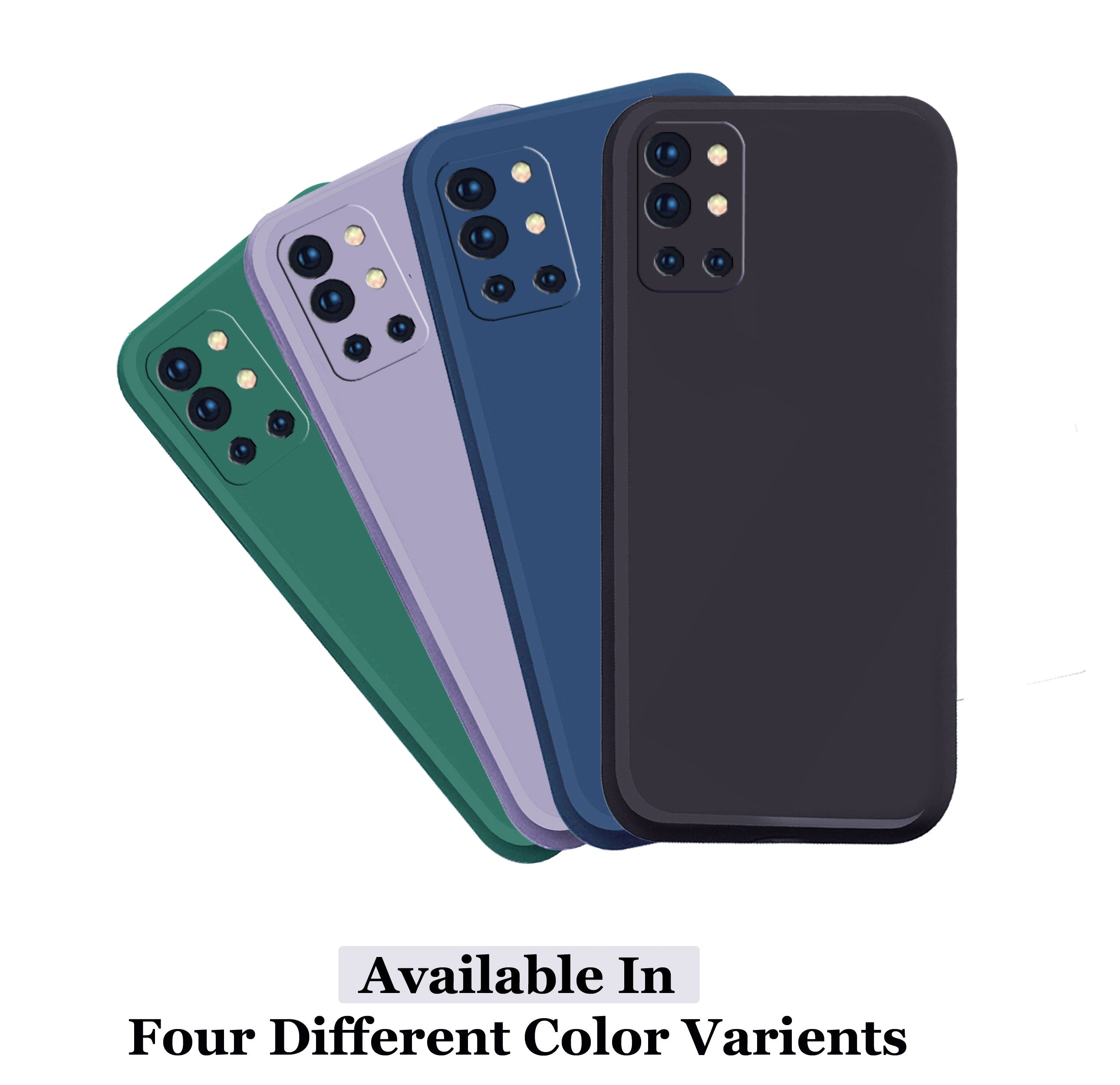 OnePlus 9R Liquid Silicone Back Cover Case With TPU & Matte Finish - Black