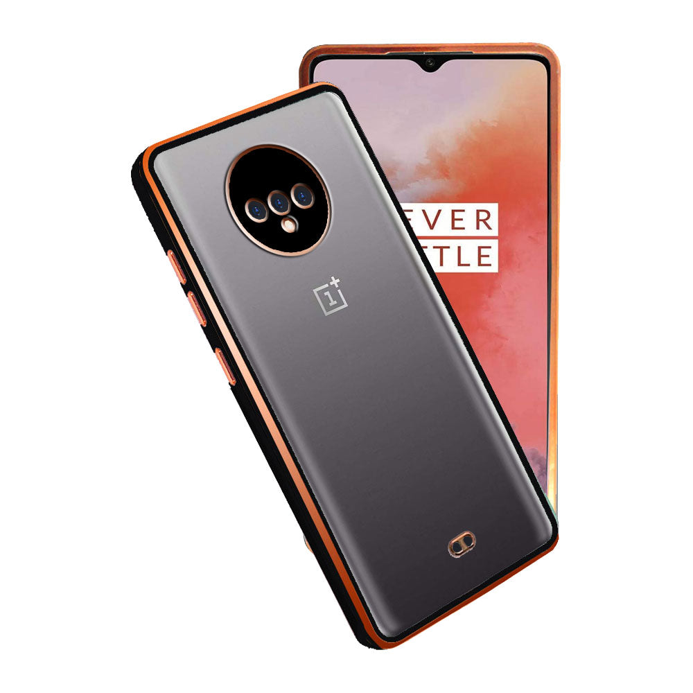Electro Silicone Series Back cover Case For OnePlus 7T - Black
