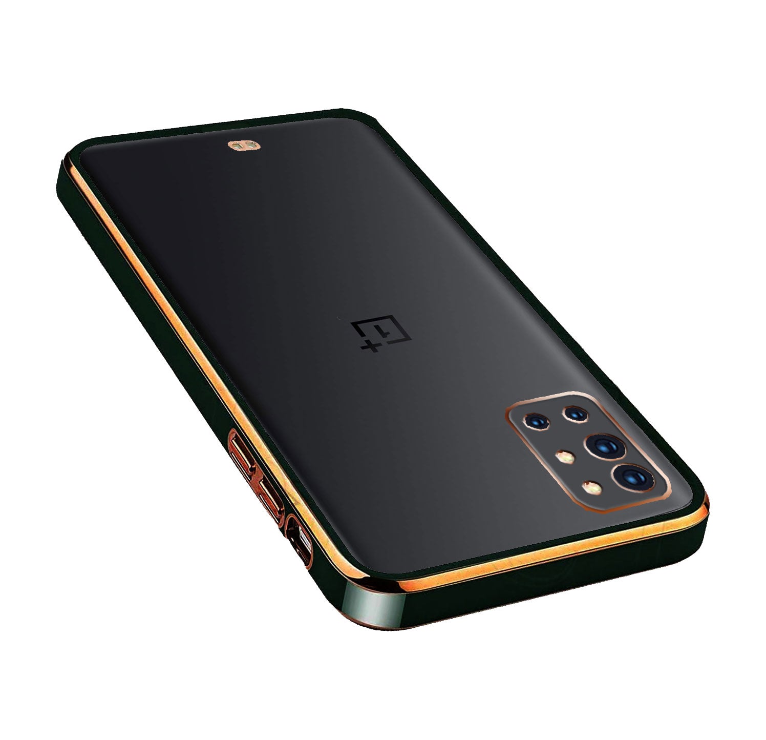 Electro Silicone Series Back cover Case For OnePlus 9r - Black