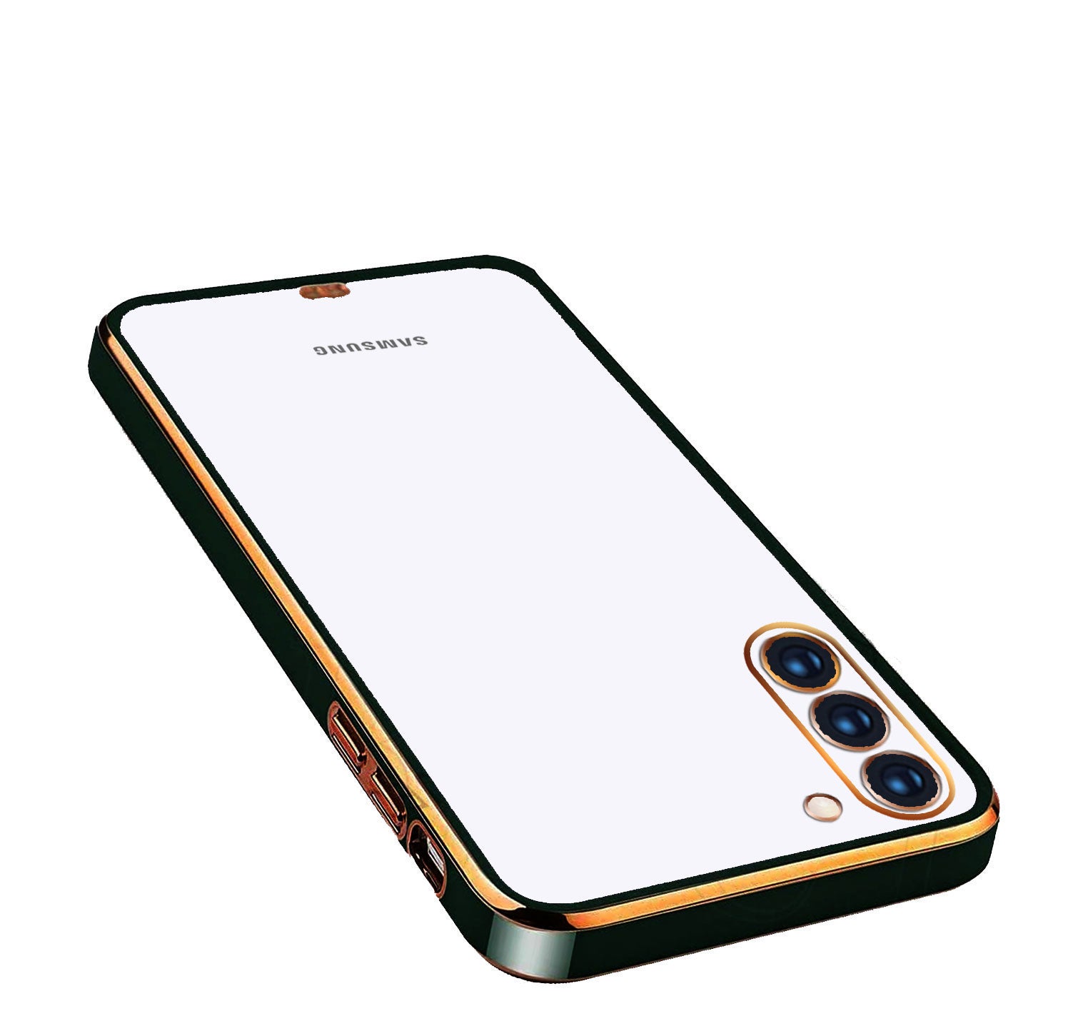 Electro Silicone Series Back cover Case For Samsung Galaxy S21 - Black