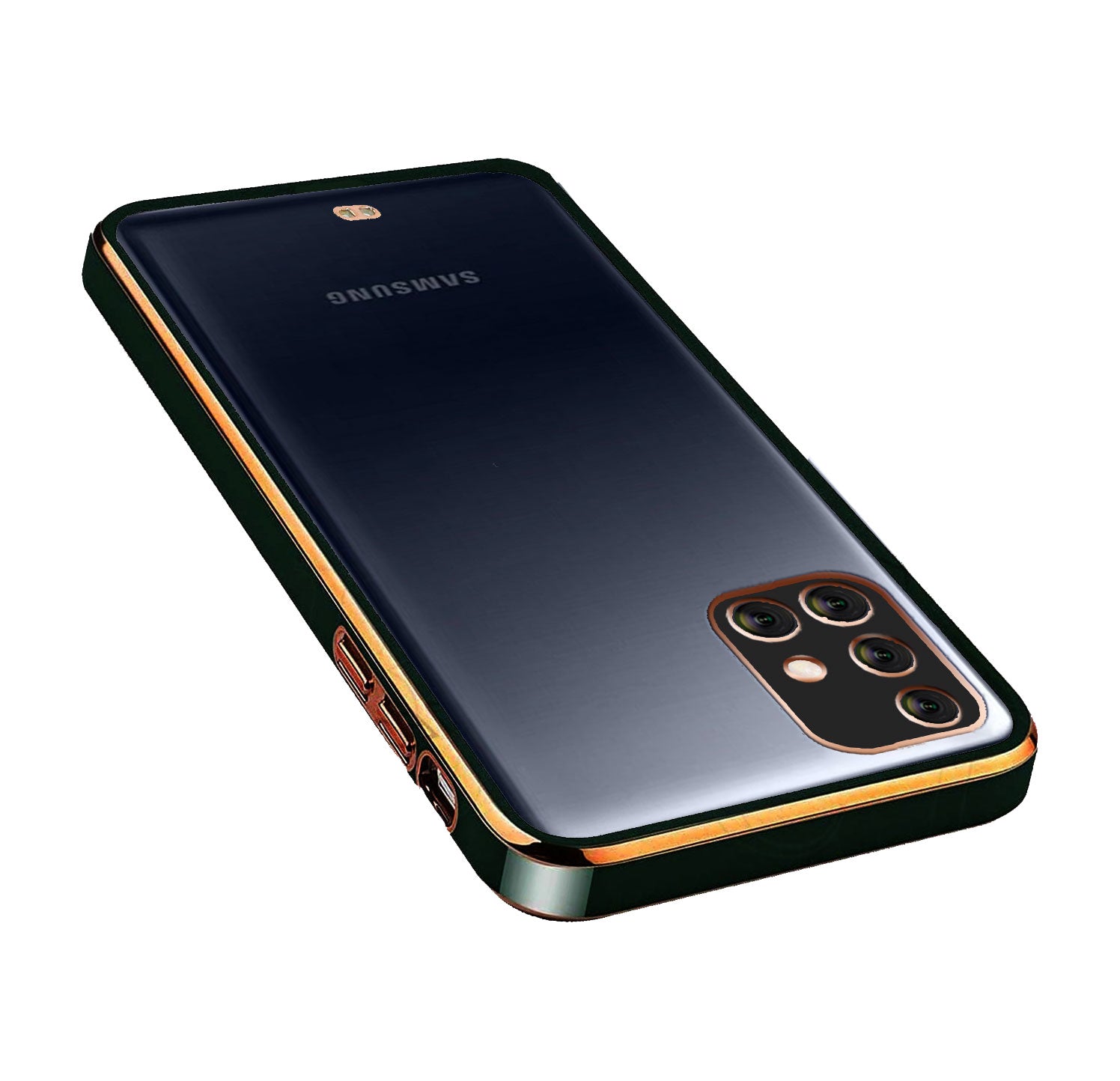Electro Silicone Series Back cover Case For Samsung Galaxy M51- Black